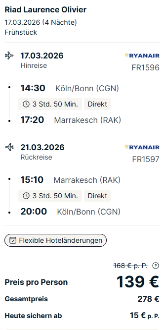 Marokko Reise Angebot