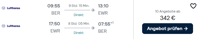 New York Flug Angebot