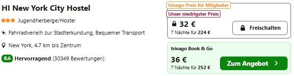 New York Hotel Angebot