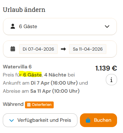 Niederlande Watervilla 6 Angebot