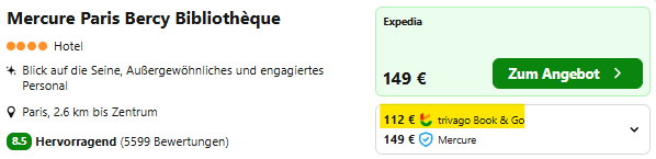 Paris Hotel Angebot