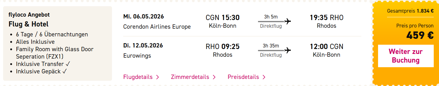 Rhodos Reise Angebot