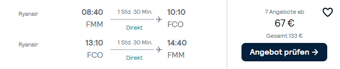 Rom Flug Angebot