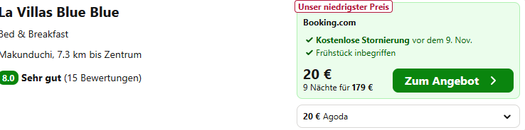 Sansibar Hotel Angebot