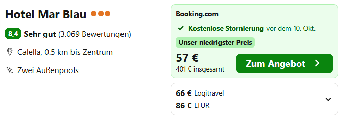 Spanien Hotel Angebot