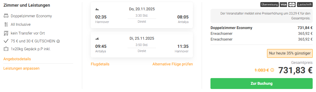 Türkei Reise Angebot
