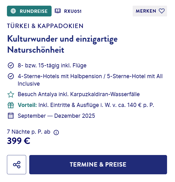 Türkei Rundreise Angebot