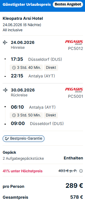 Türkei Pauschalangebot