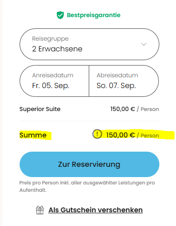 Wellnesschnäppchen Angebot