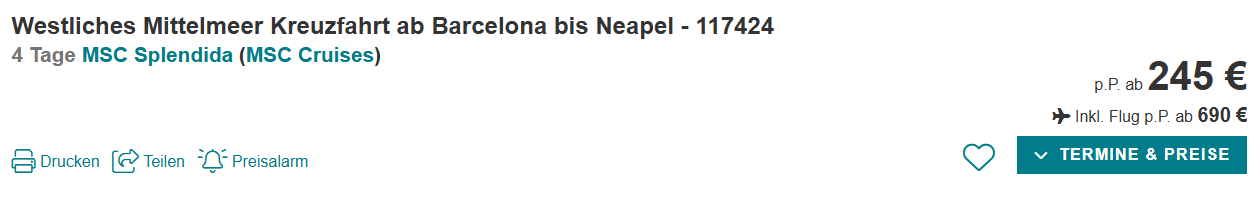 Kreuzfahrt Angebot