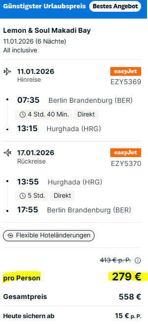 Ägypten Pauschalangebot