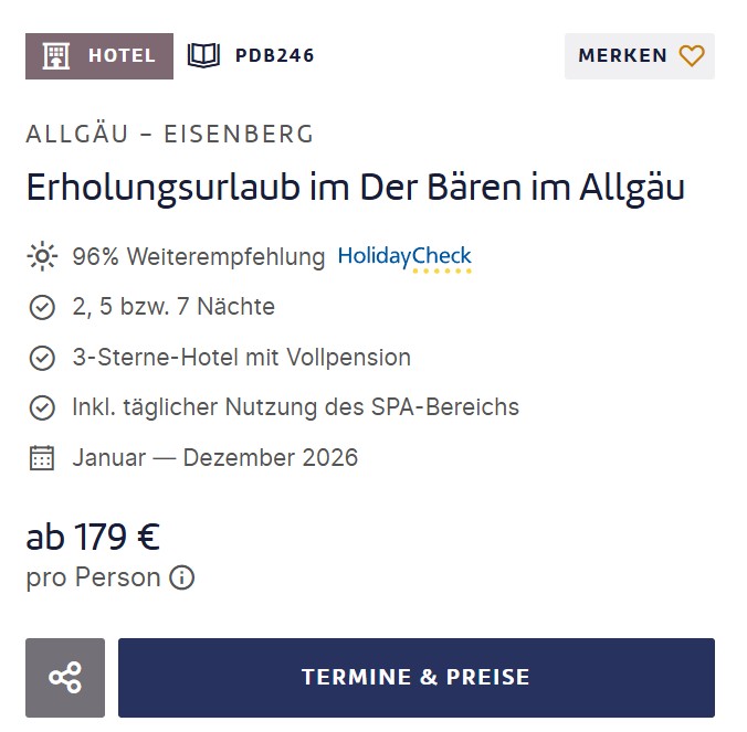 Allgäu Hotelangebot