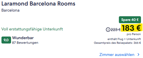 Barcelona Flug Angebot
