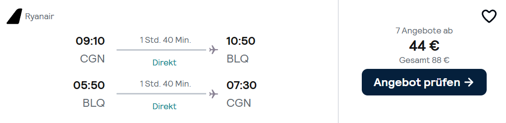 Italien Flug Angebot