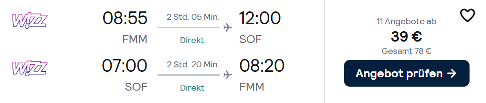Bulgarien Flug Angebot