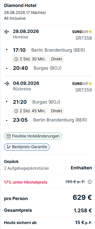 Bulgarien Reise Angebot