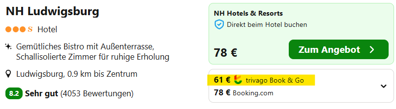 Ludwigsburg Hotel Angebot