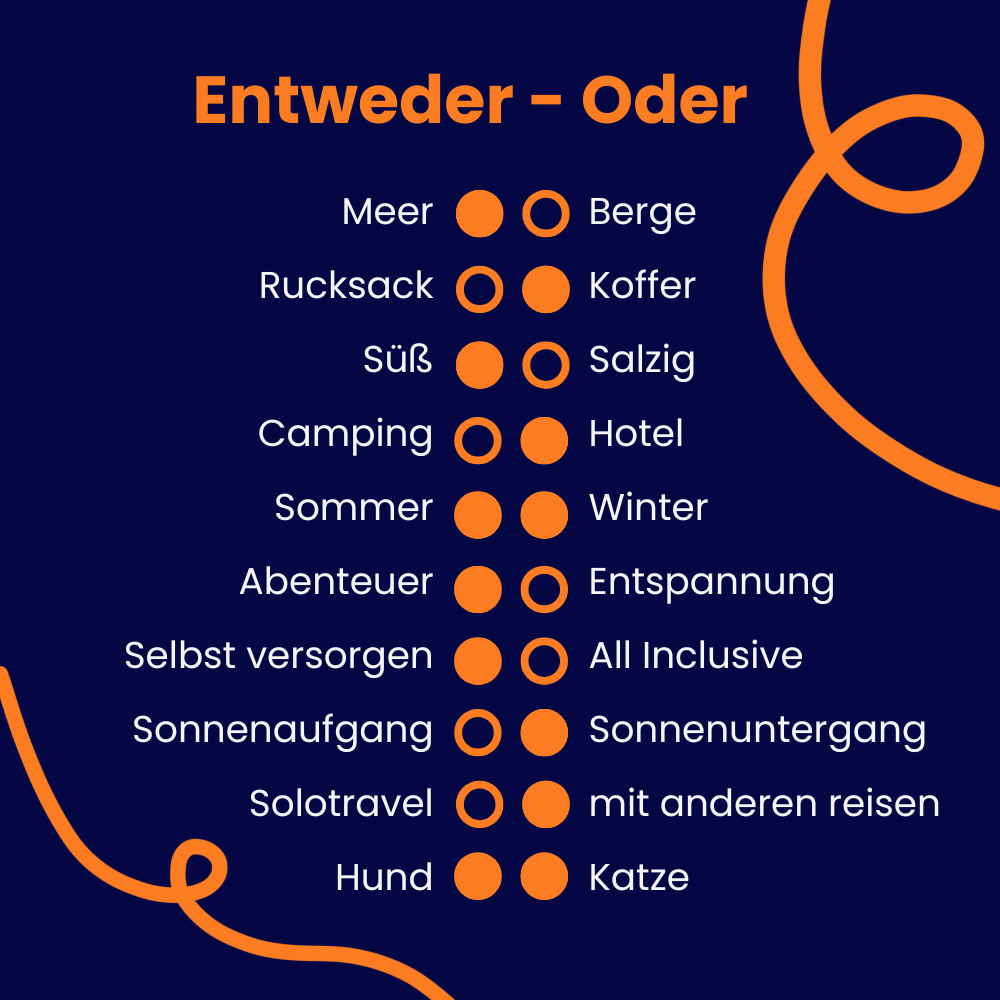 Entweder oder Antworten