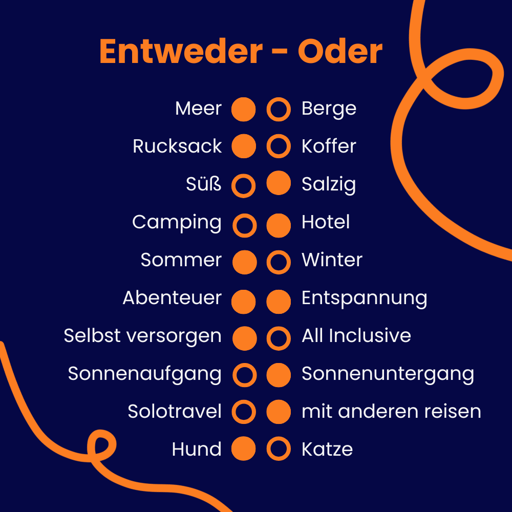 Entweder oder Antworten