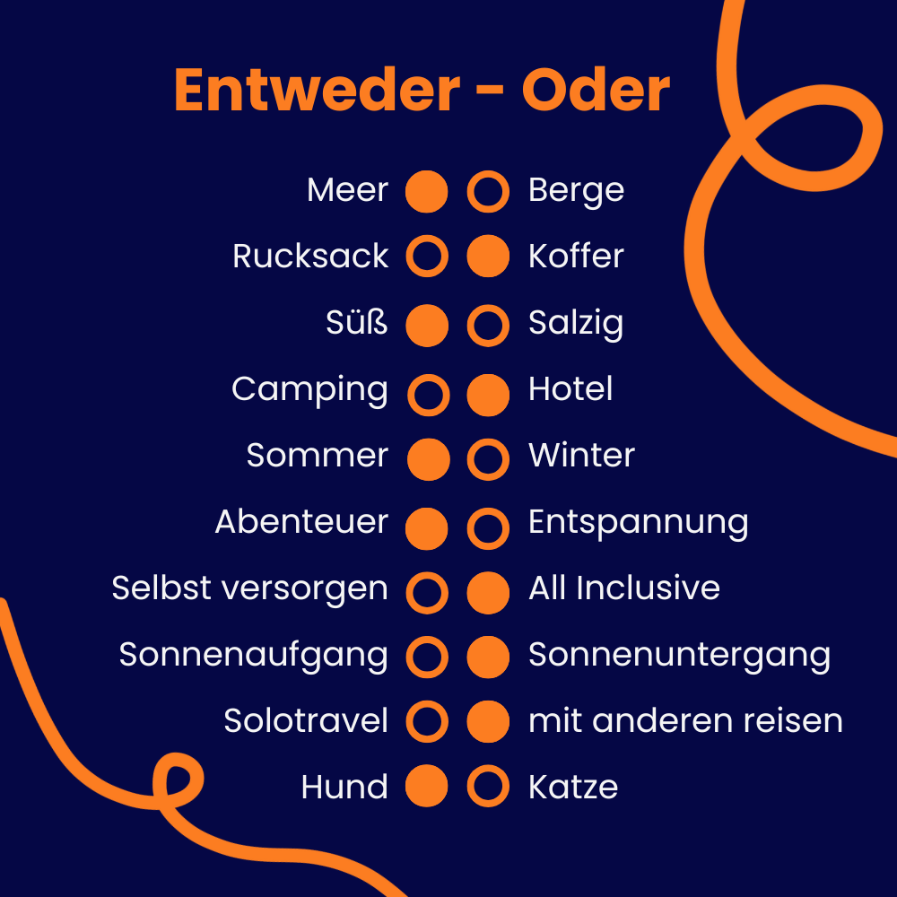 Entweder oder Antworten