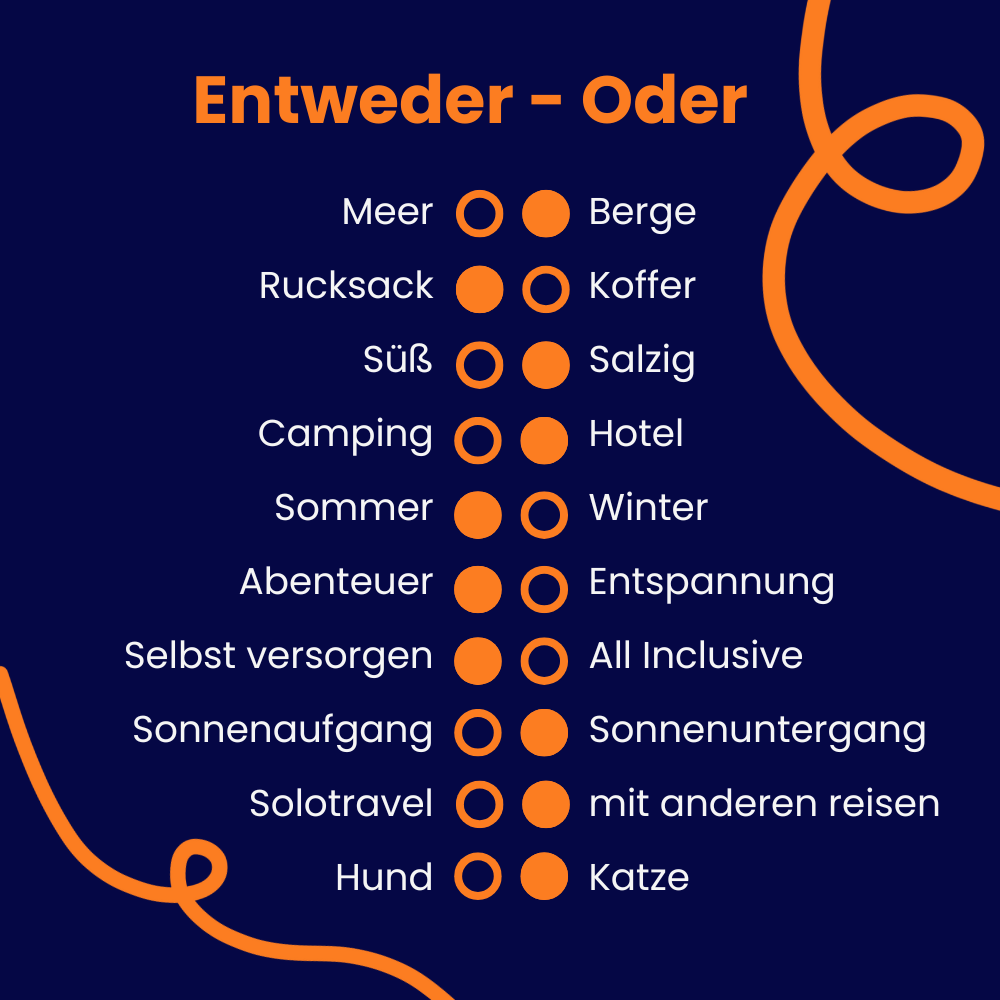 Entweder oder Antworten