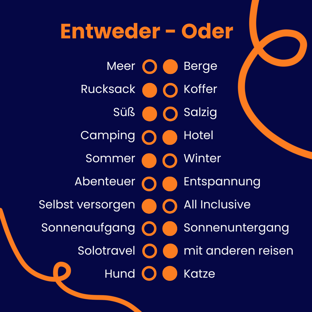 Entweder oder Antworten