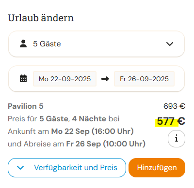 EuroParcs De Rijp Pavilion 5 Angebot