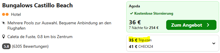 Fuerteventura Kombi Angebot
