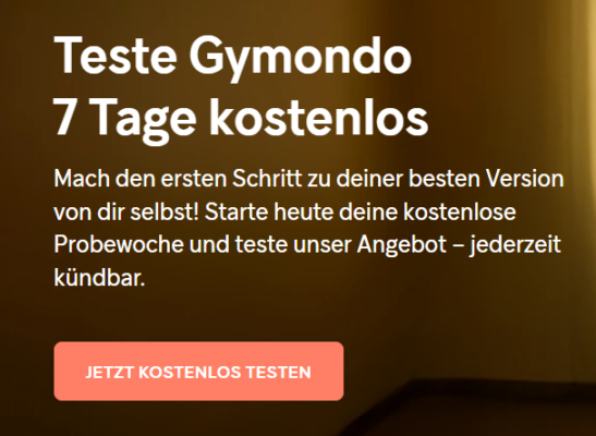 Gymondo 7 Tage kostenlos testen.