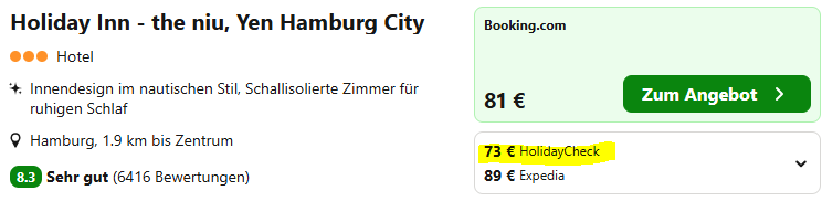 Hamburg Hotelangebot