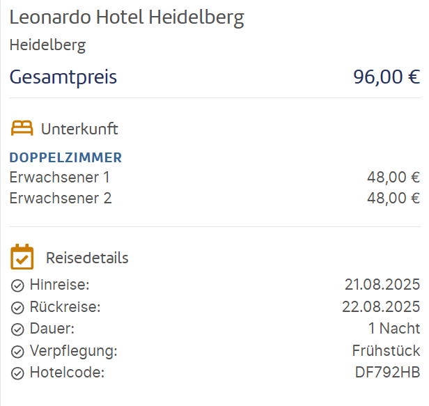 Heidelberg Hotel Angebot