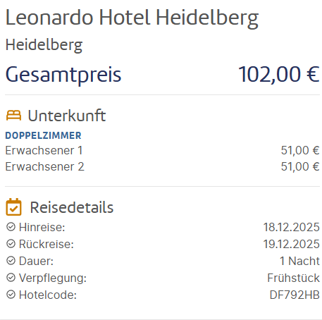 Heidelberg Hotel Angebot