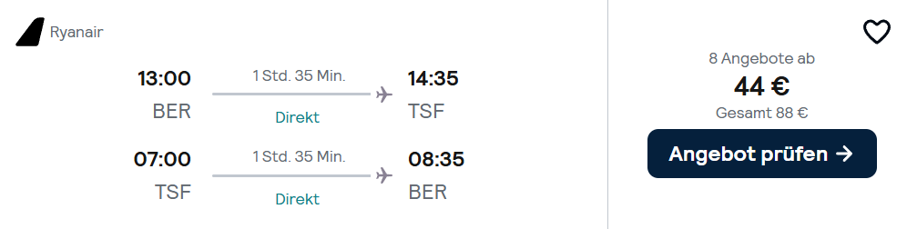 Italien Flug Angebot
