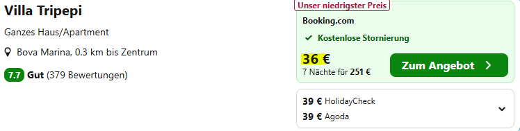 Italien Kombi Angebot