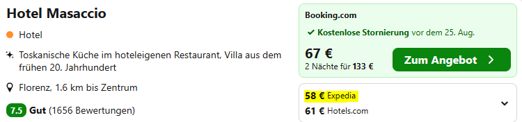 Italien Hotelschnäppchen