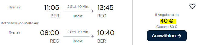 Italien Kombi Angebot