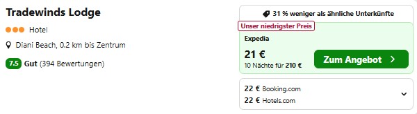 Kenia Hotel Angebot