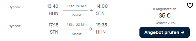 London Flug Angebot