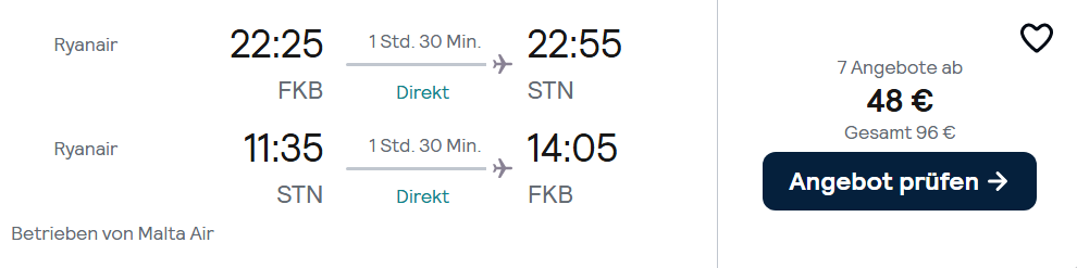 London Flug Angebot