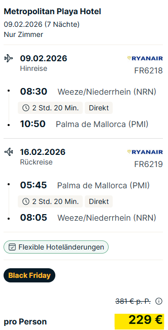 mallorca pauschal angebt