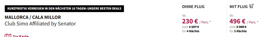 Mallorca Pauschalangebot