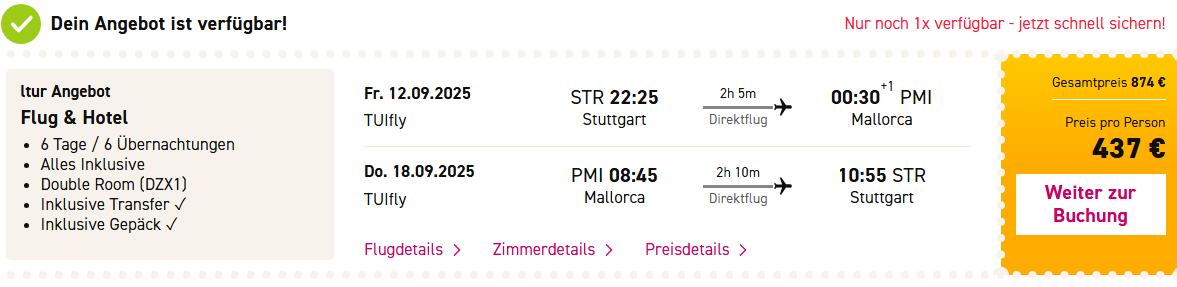 Mallorca Angebot