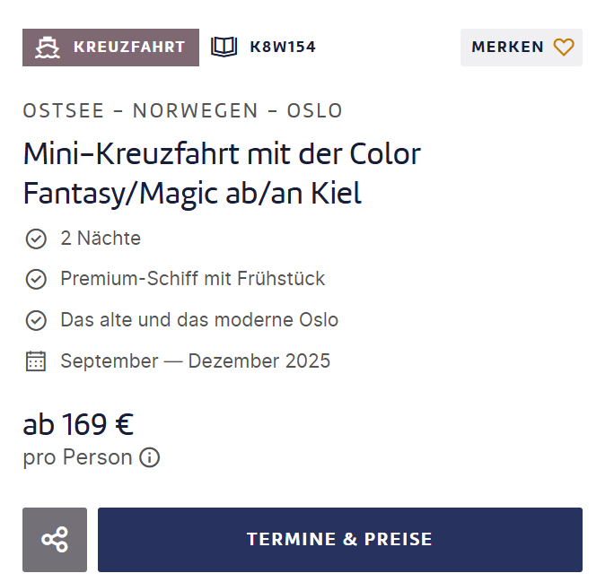 Mini Kreuzfahrt