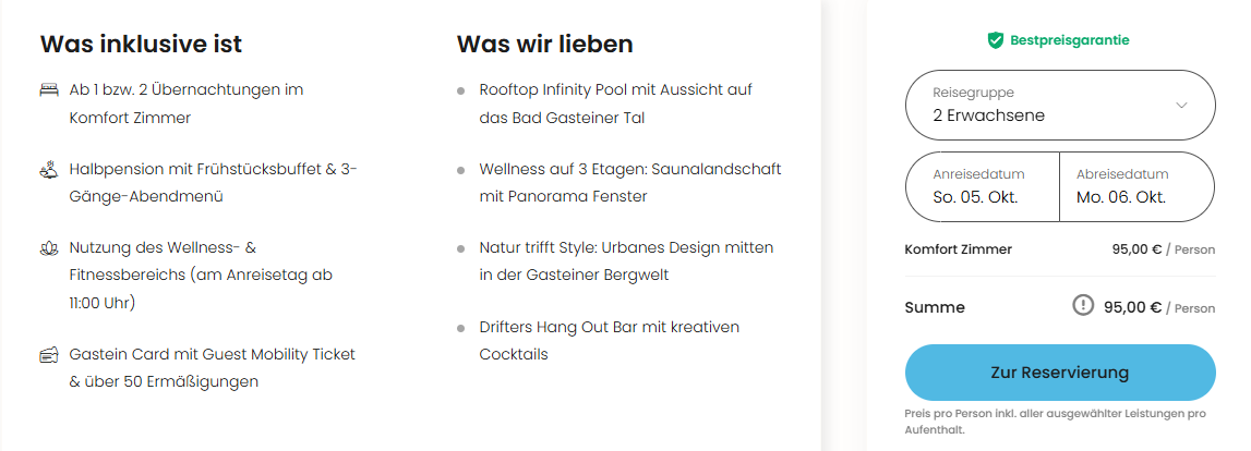 Österreich Hotel Angebot