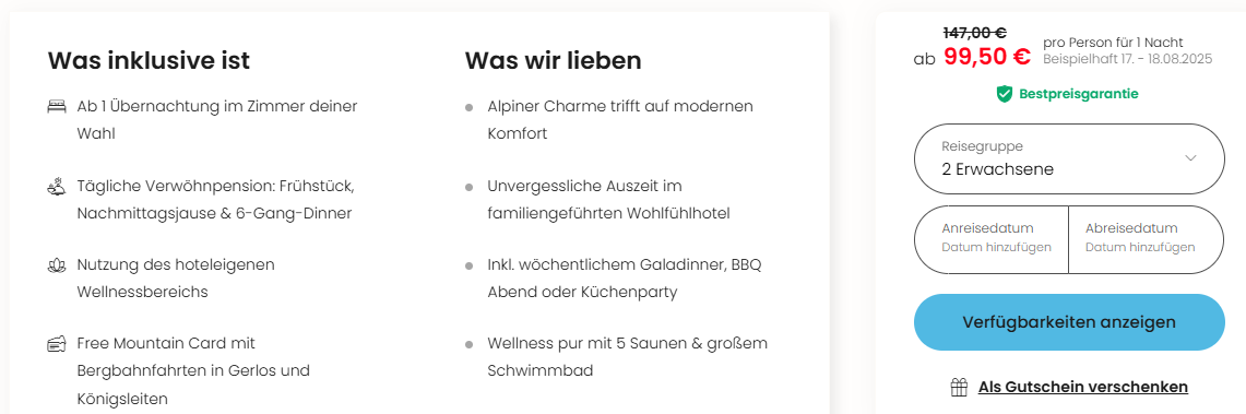 Österreich Hotel Angebot