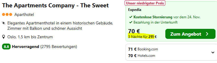 Oslo Kombi Angebot