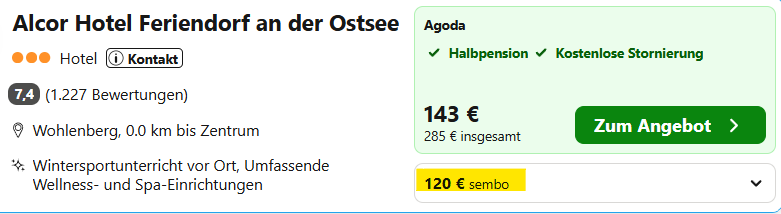 Ostsee Hotel Angebot