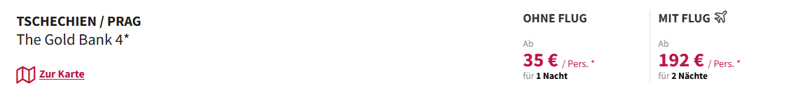 Prag Hotel Angebot