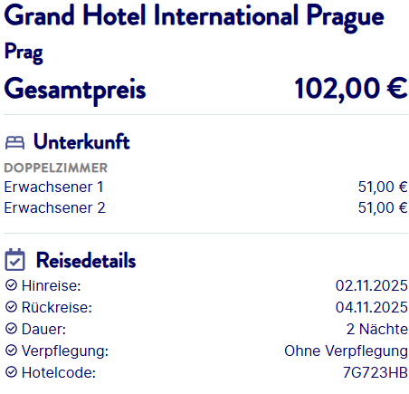 Prag Grande Hotel International Prague Angebot