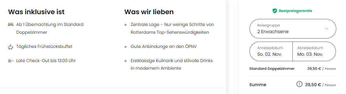 Rotterdam Hotel Angebot